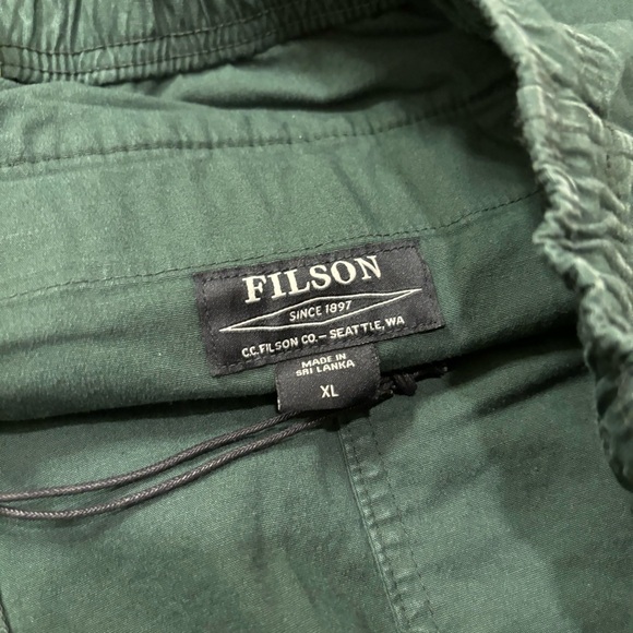 NWT Filson Dry Falls Pull On Trail Shorts 7" Inch Drawstring Dark Green Mens XL - Picture 5 of 7